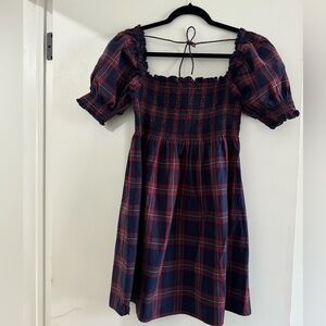Hill House Navy & Red Plaid Athena Dress